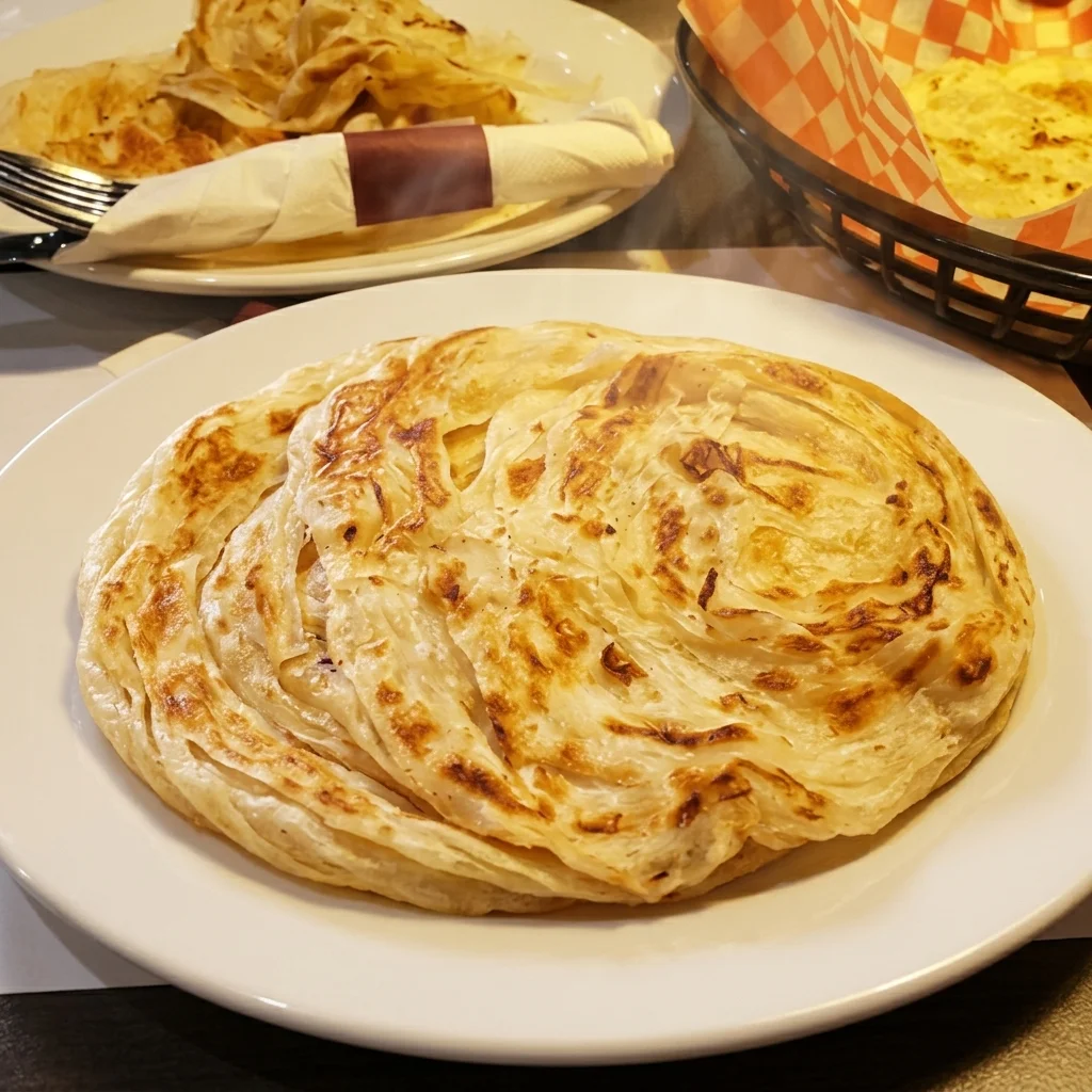Kerala parotta with egg roast at Cochin Delights South Indian restaurant in London, Ontario
